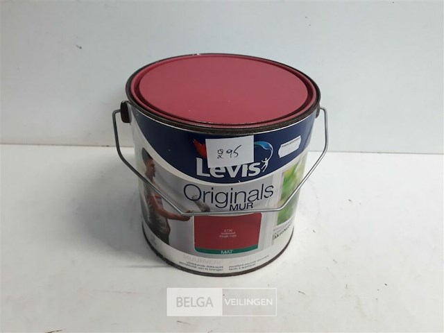 1 x muur en plafond verf mat rozerood levis 2,5l - afbeelding 2 van  3