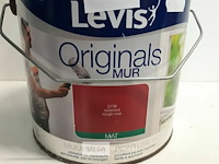 1 x muur en plafond verf mat rozerood levis 2,5l - afbeelding 3 van  3