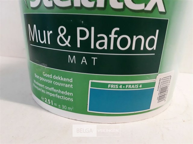 1 x muur en plafond verf stelatex 2,5l - afbeelding 3 van  3