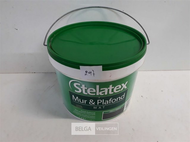1 x muur en plafond verf stelatex 2,5l - afbeelding 2 van  3