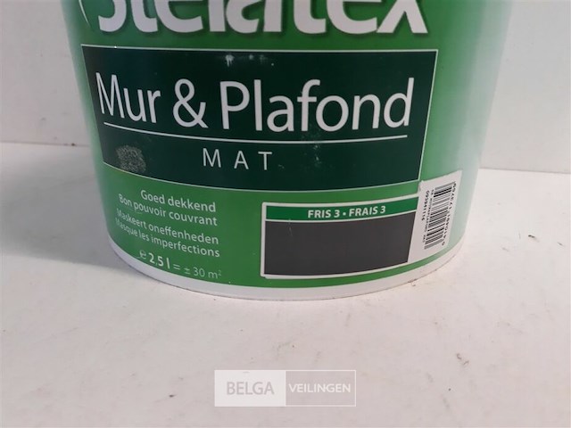 1 x muur en plafond verf stelatex 2,5l - afbeelding 3 van  3