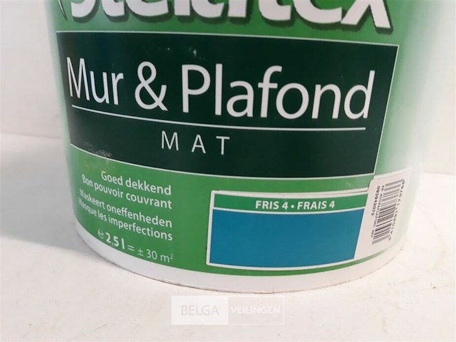 1 x muur en plafond verf stelatex 2,5l - afbeelding 3 van  3