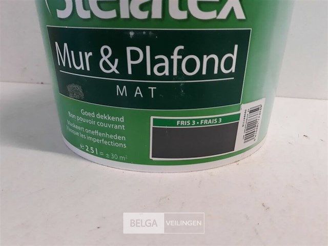 1 x muur en plafond verf stelatex 2,5l - afbeelding 3 van  3