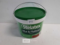 1 x muur en plafond verf stelatex 2,5l - afbeelding 2 van  3