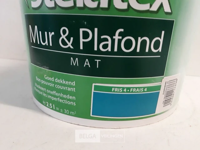 1 x muur en plafond verf stelatex 2,5l - afbeelding 3 van  3