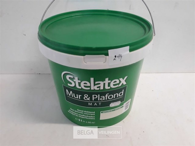 1 x muur en plafond verf stelatex 5l - afbeelding 1 van  3