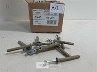 1 x nagelplug 5x40 mm 200 stuks - afbeelding 3 van  3