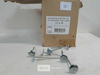 1 x nagels platte grote kop 3,1x70mm +/- 2 kg - afbeelding 3 van  3