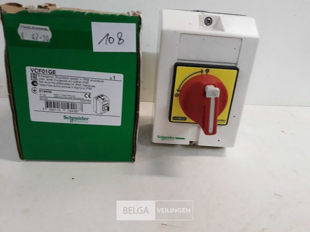 1 x noodstop in behuizing schneider 16a 3p - afbeelding 3 van  3
