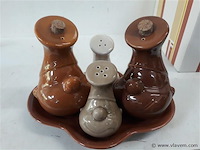 1 x olie/azijn/zout/peper set - afbeelding 2 van  2
