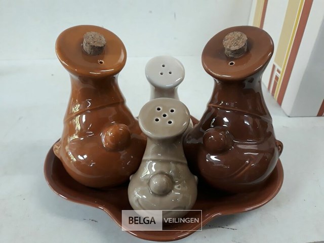 1 x olie/azijn/zout/peper set - afbeelding 3 van  3