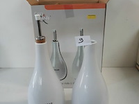 1 x olijf en azijn-set 25 cm porselein - afbeelding 1 van  3