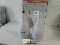 1 x olijfolie en azijn set 25 cm porselein - afbeelding 3 van  3