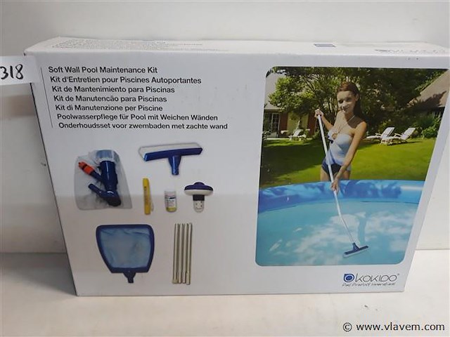 1 x onderhoudset voor zwembad 7 delig - afbeelding 1 van  2
