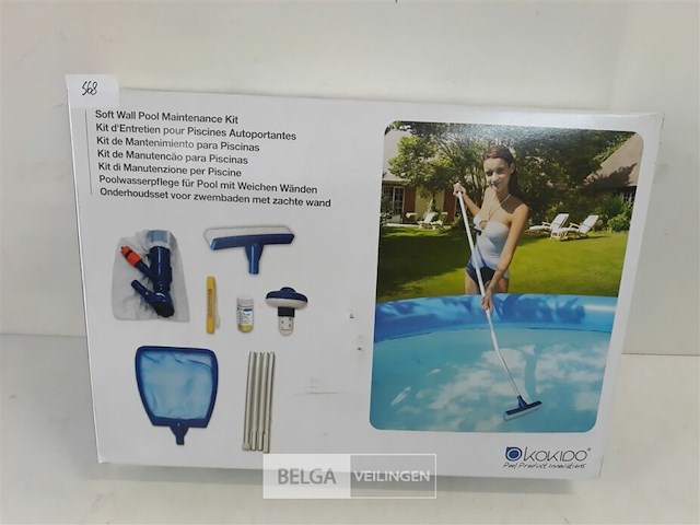 1 x onderhoudset voor zwembad 7 delig - afbeelding 1 van  3