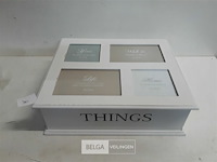 1 x opbergoos hout met fotokader