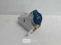 1 x opbouw stopcontact cee blauw 16a 4p - afbeelding 2 van  3