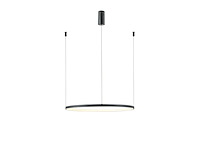 1 x orien design hanglamp sandy black 80cm 40w led cct 3 kleur & 3 stappen dimmen - afbeelding 3 van  10