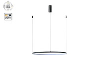 1 x orien design hanglamp sandy black 80cm 40w led cct 3 kleur & 3 stappen dimmen - afbeelding 2 van  9