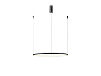 1 x orien design hanglamp sandy black 80cm 40w led cct 3 kleur & 3 stappen dimmen - afbeelding 6 van  9