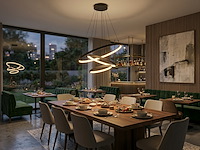 1 x orien design hanglamp zand zwart 20cm&40cm&60cm trio ring 50w led cct 3 kleur & 3 stappen dimmen - afbeelding 5 van  7