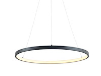 1 x orien design hanglamp zand zwart 60cm 28w led cct 3 kleur & 3 stappen dimmen - afbeelding 2 van  2