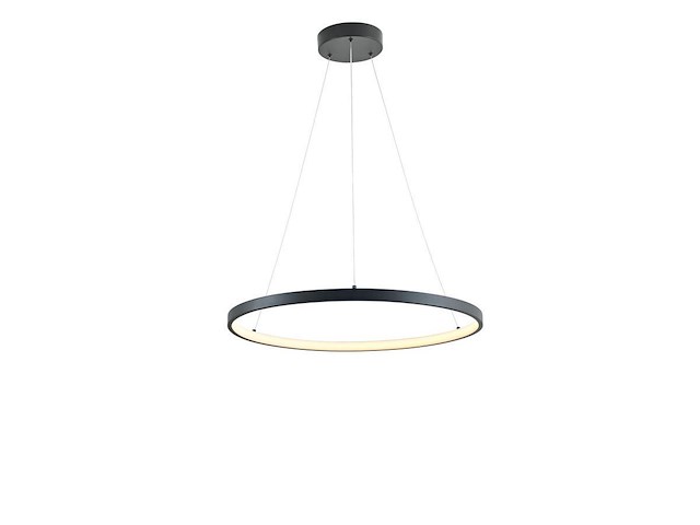 1 x orien design hanglamp zand zwart 60cm 28w led cct 3 kleur & 3 stappen dimmen - afbeelding 2 van  9