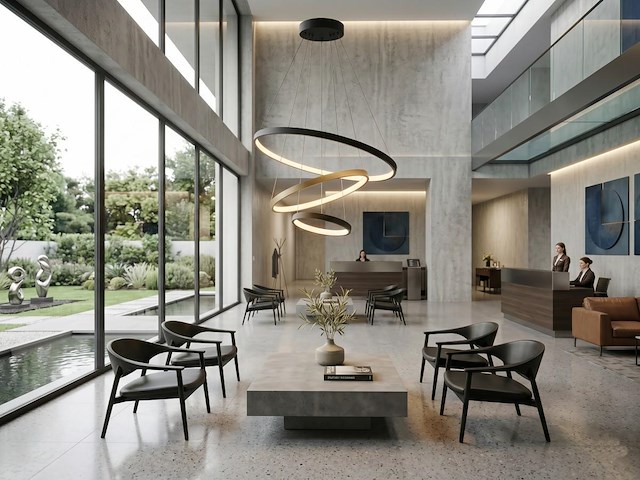 1 x orien design hanglamp zand zwart en goud 20cm&40cm&60cm trio ring 50w led cct 3 kleur & 3 stappen dimmen - afbeelding 1 van  7