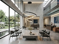 1 x orien design hanglamp zand zwart en goud 20cm&40cm&60cm trio ring 50w led cct 3 kleur & 3 stappen dimmen