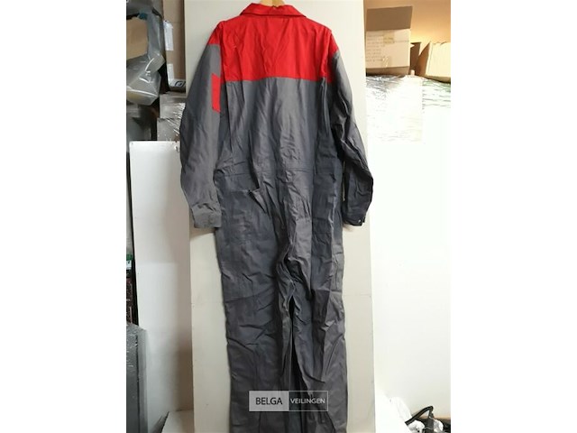 1 x overall grijs/rood 58 - afbeelding 3 van  3