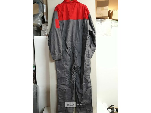 1 x overall grijs/rood 60 - afbeelding 3 van  3