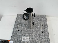 1 x parasolvoet graniet 30 kg 45x45x5 cm - afbeelding 3 van  3