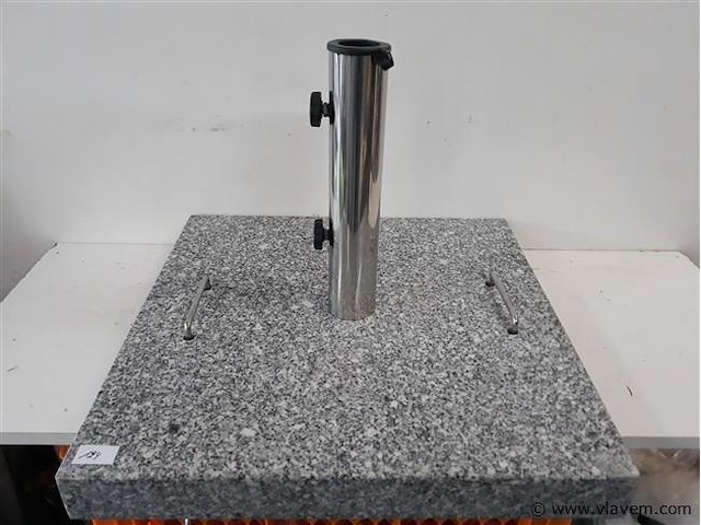 1 x parasolvoet graniet 40 kg 50x50x6 cm - afbeelding 1 van  2