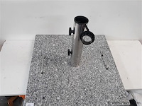 1 x parasolvoet graniet 40 kg 50x50x6 cm - afbeelding 2 van  2