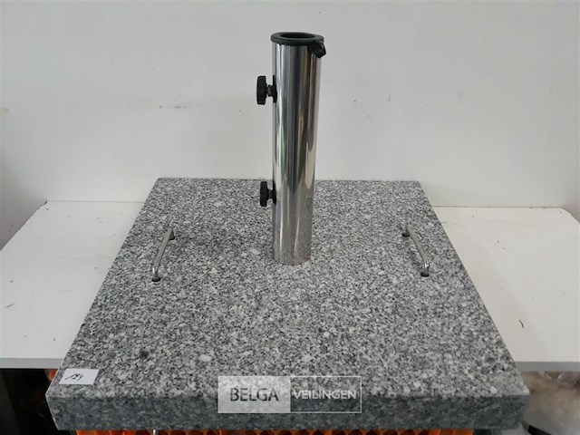 1 x parasolvoet graniet 40 kg 50x50x6 cm - afbeelding 2 van  3