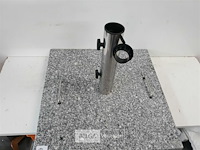 1 x parasolvoet graniet 40 kg 50x50x6 cm - afbeelding 3 van  3