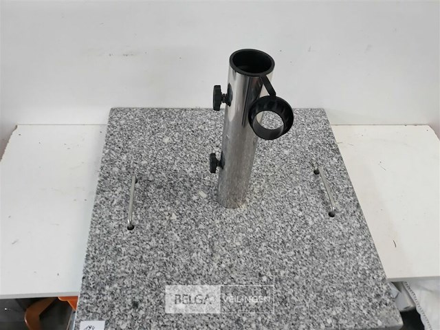 1 x parasolvoet graniet 40 kg 50x50x6 cm - afbeelding 3 van  3