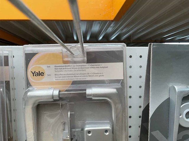 1 x partij deurkrukken; krukken met sleutelrozetten; vaasknopscharnieren; aluminium krukken op sleutelplaat - afbeelding 11 van  12