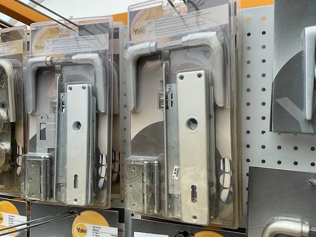1 x partij deurkrukken; krukken met sleutelrozetten; vaasknopscharnieren; aluminium krukken op sleutelplaat - afbeelding 12 van  12