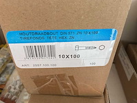1 x partij houtdraadbouten; bevestigingsmaterialen - afbeelding 3 van  3