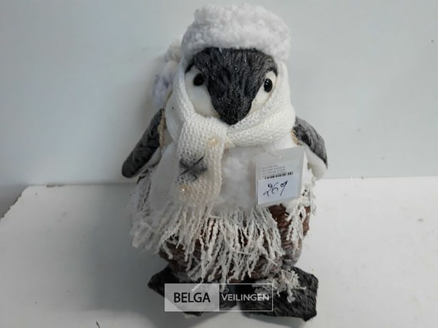 1 x pinguin met rugzak 26 cm - afbeelding 2 van  3