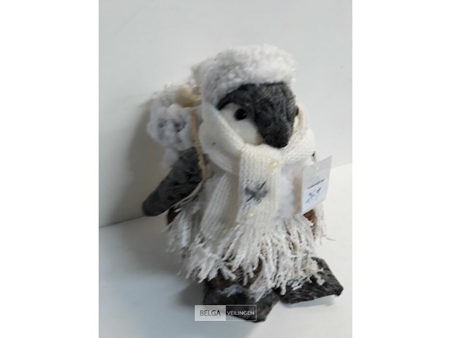 1 x pinguin met rugzak 26 cm - afbeelding 3 van  3