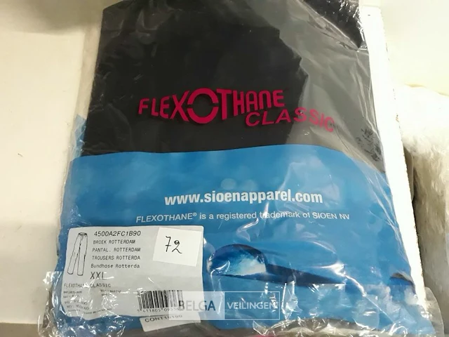1 x regenbroek flexothane blauw sioen xxl - afbeelding 3 van  3