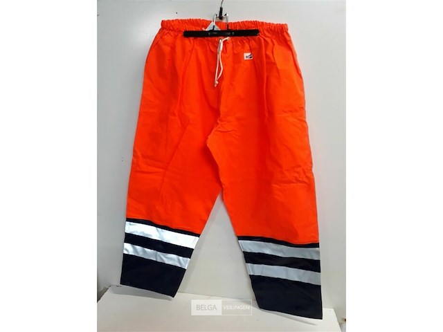 1 x regenbroek fluo oranje fristads xxl - afbeelding 1 van  3