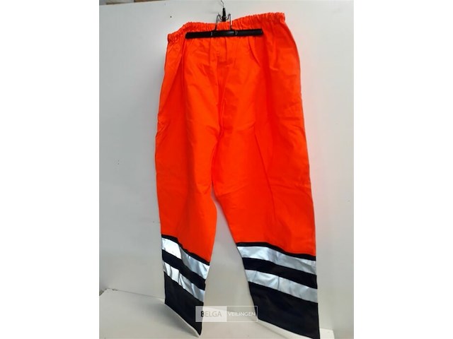 1 x regenbroek fluo oranje fristads xxl - afbeelding 3 van  3