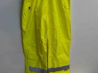 1 x regenbroek pvc geel fluo xxl - afbeelding 2 van  3