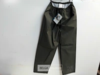 1 x regenbroek rain-stretch groen xl - afbeelding 1 van  3