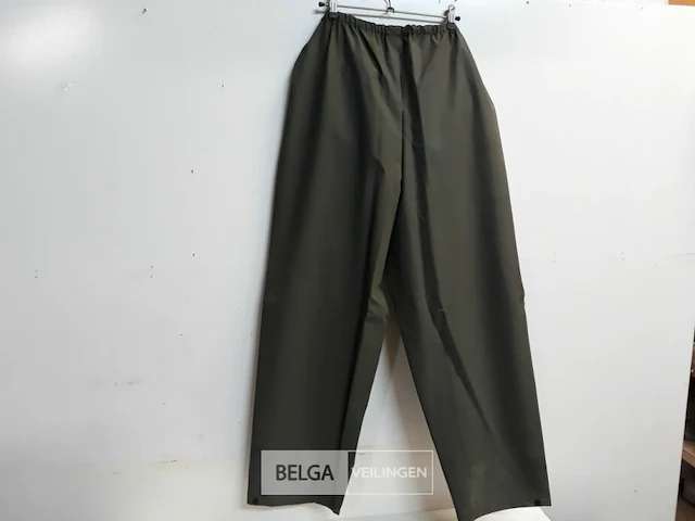 1 x regenbroek rain-stretch groen xl - afbeelding 3 van  3