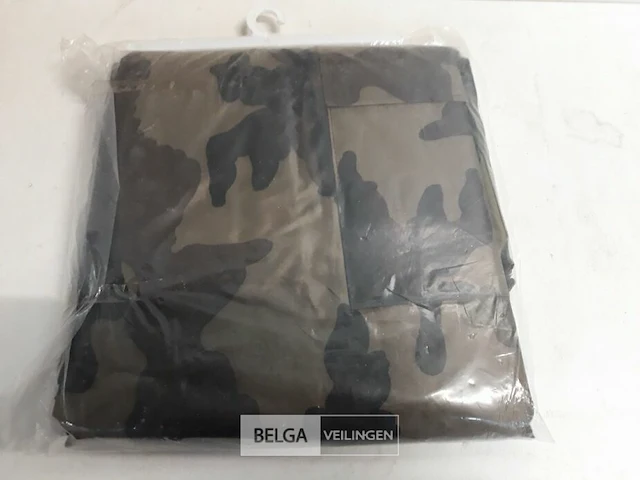 1 x regenponcho legerprint 100% polyester one size - afbeelding 3 van  3