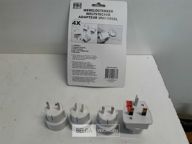 1 x reisstekkers 4 stuks - afbeelding 3 van  3